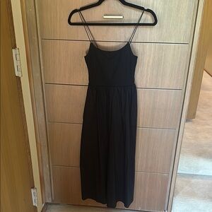 Zara Black Maxi Dress with Spaghetti Straps